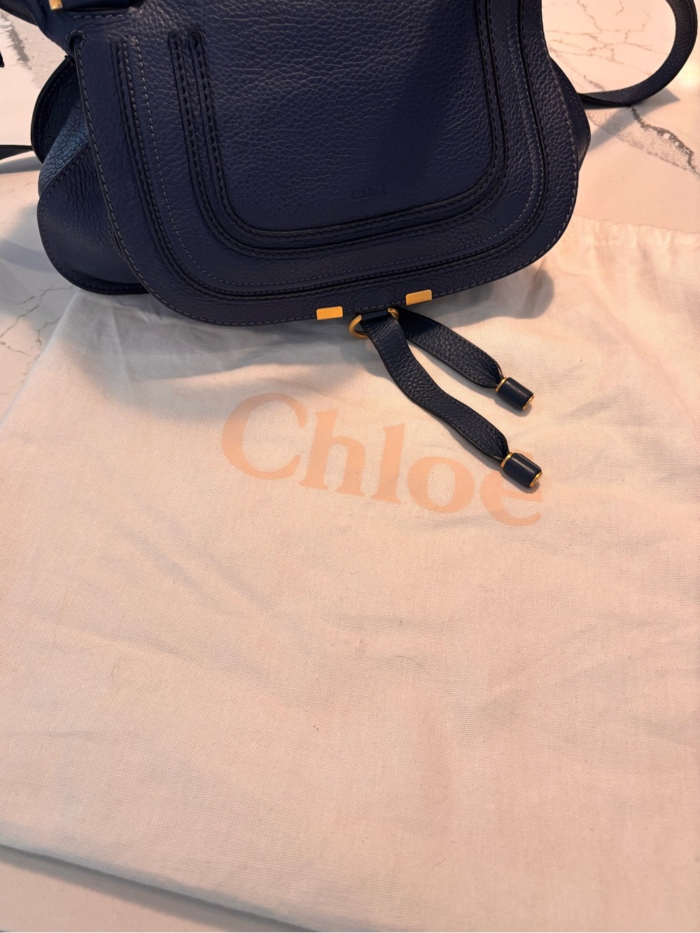 Chloe Marcie Leather crossbody with Gold Hardware - Picture 13 of 13